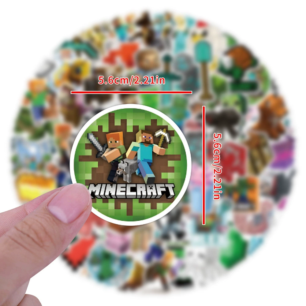 110 шт. игровые наклейки Minecraft, мультяшные граффити-наклейки, для чемодана, бутылки с водой, скейтборда