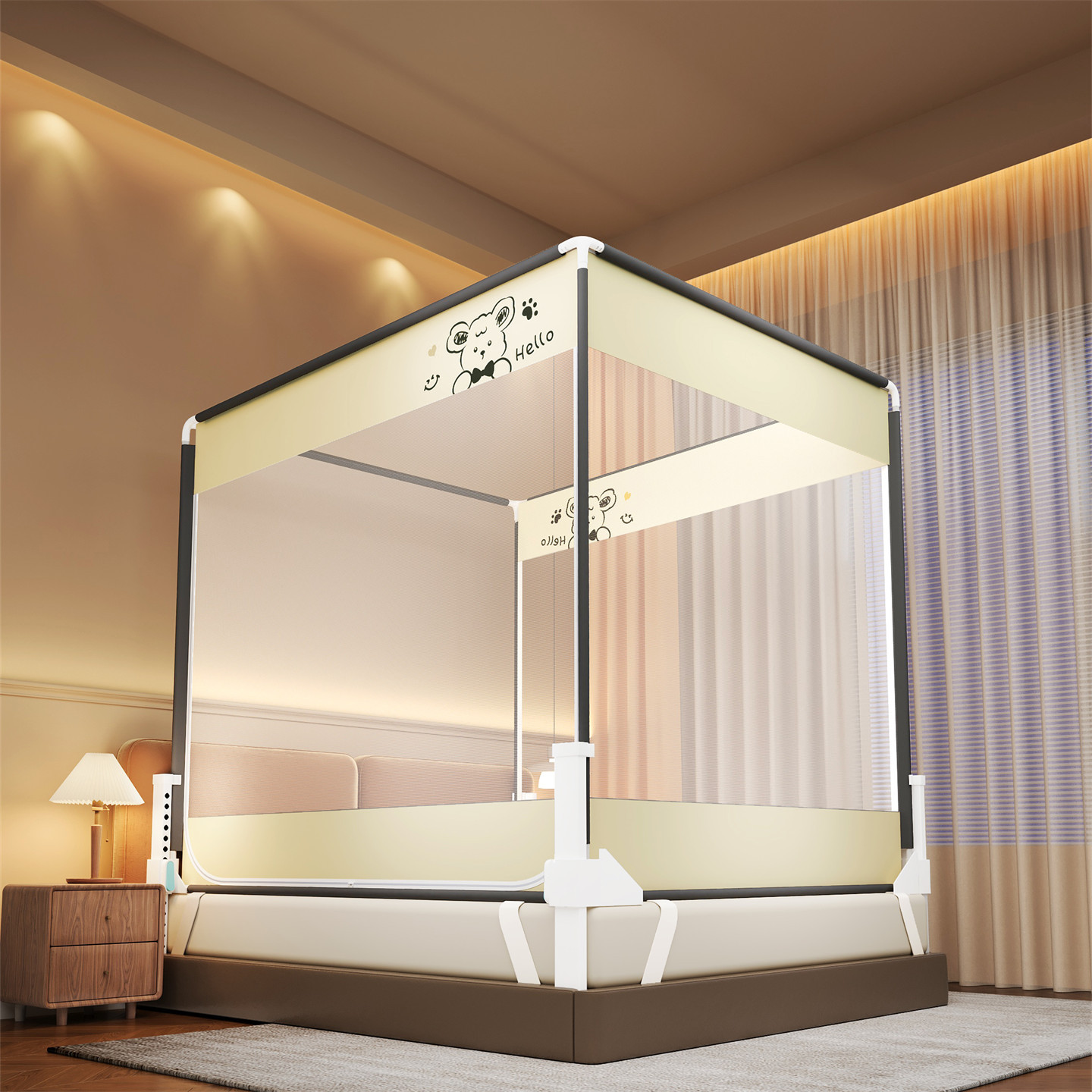 快乐Halo熊（三门） / 150cm*200cm*170cm适用一套（基础款）