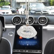 欧美热销性感嘴唇车载挂件时尚创意后视镜装饰挂件女生车饰