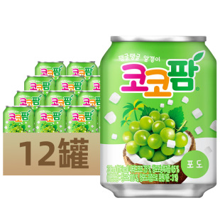 韓國原裝進口網紅海太可可粒椰子葡萄汁飲料果肉整箱12瓶送禮盒