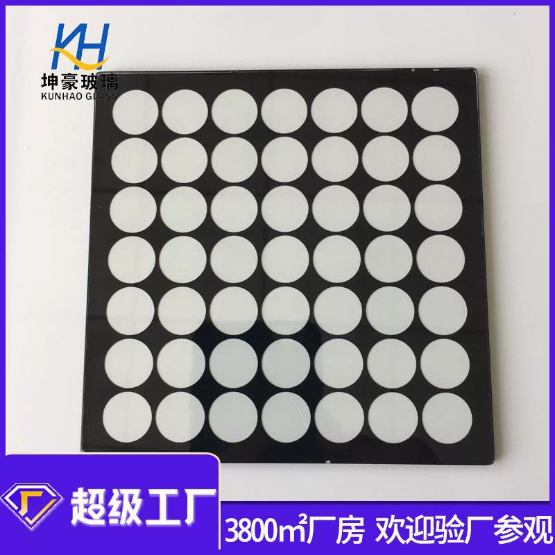 В наличии оптовая продажа 3 мм Настенная шайба стеклянная полоса высокотемпературная шелкография освещение стекло прожектор закаленное стекло