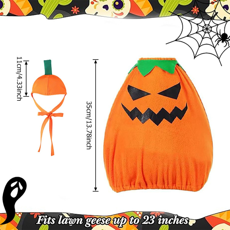 ハロウィンガチョウコスチューム2セット、芝生ポーチガチョウコスチューム、ゴーストカボチャコスチューム23インチ、屋外中庭芝生アートデコレーション|undefined