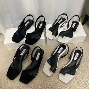 Xiaoxiang 25 Spring Sheepskin Shallow Versatile Soft-Soled Flat Spring Low-Heeled Women's Professional Work Shoes