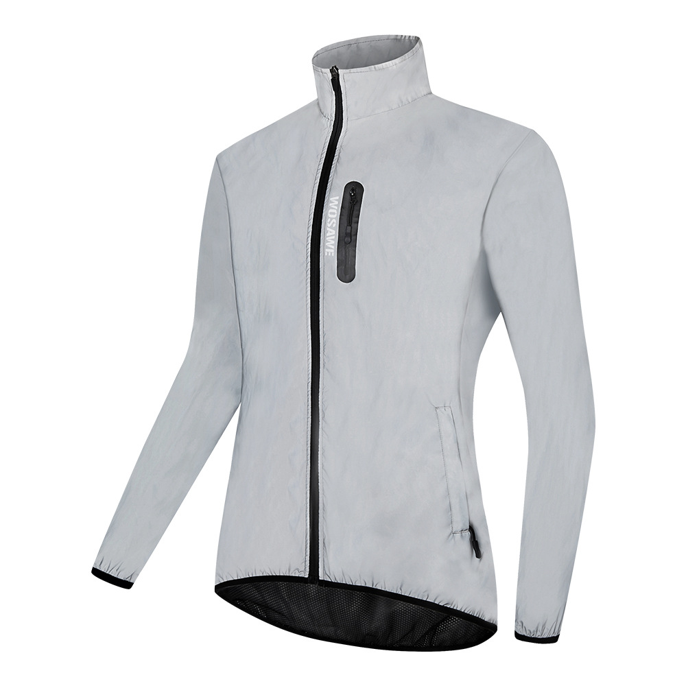 WOSAWE off-road bicicleta ciclismo deportes reflexivo completo noche corriendo a prueba de lluvia caliente cazadora chaqueta abrigo