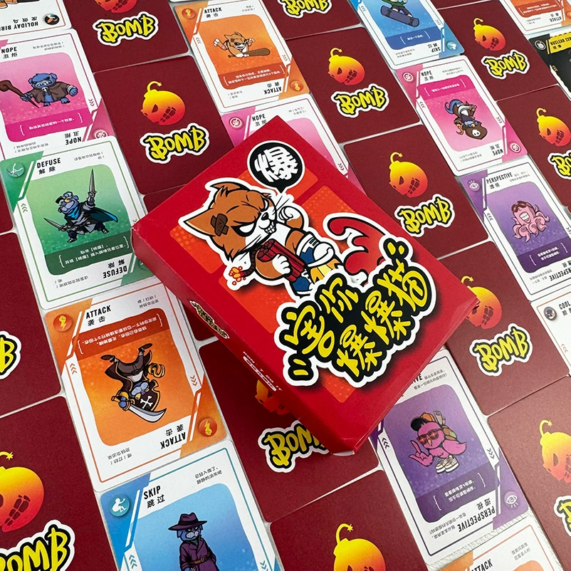 Настольная игра, карточная игра для взрослых для отдыха, котёнок, кошка