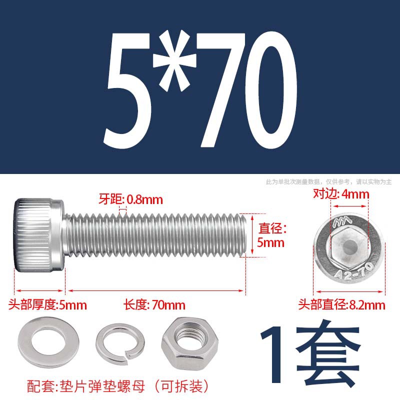 304 acero inoxidable hexagonal socket tuerca junta conjunto alargado cilindro cabeza taza perno tornillo