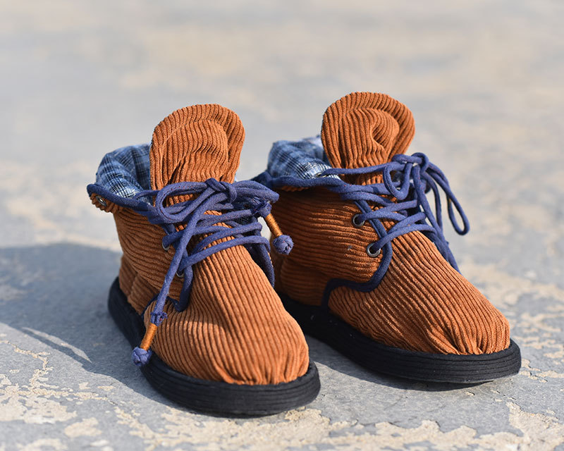 Genuine winter keep warm espadrilles with shoelaces