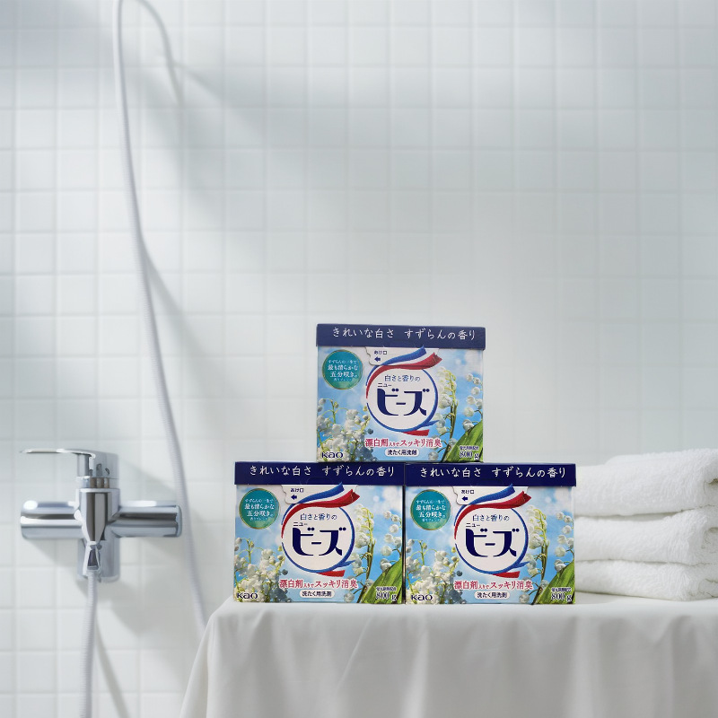 Japanese imported rose/king rose fragrance laundry powder 800g rose bell mildew enzyme laundry powder wholesale