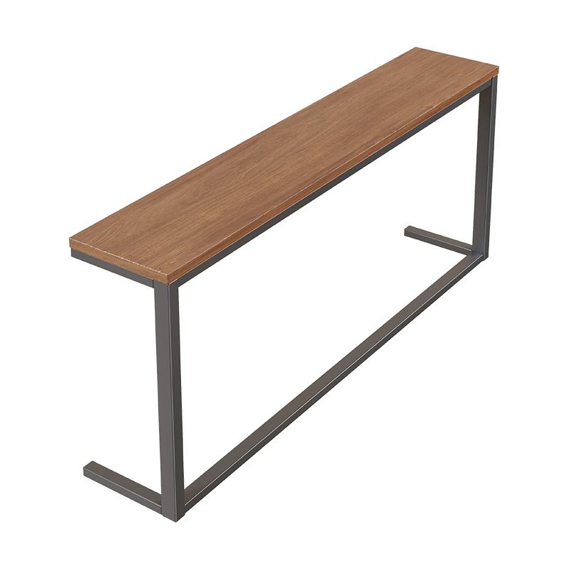Estante Estrecho de Almacenamiento de Madera y Hierro para Sala de Estar y Dormitorio
