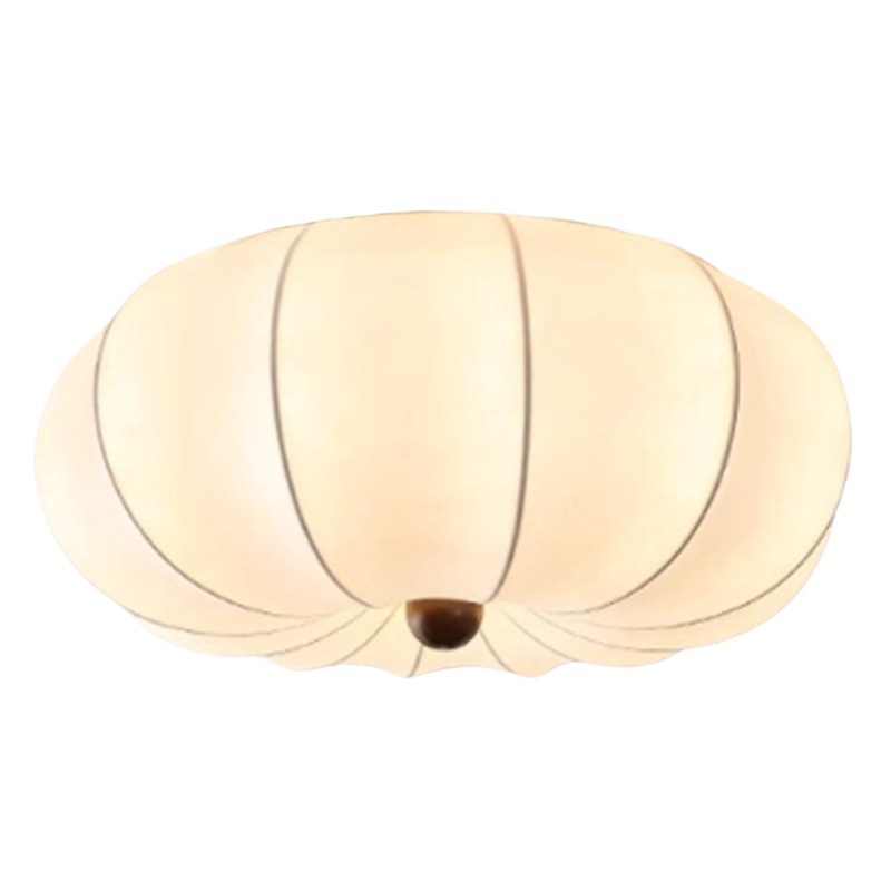 Luz de techo de seda medieval de espectro completo estilo japonés silencioso viento residencial dormitorio comedor retro Zen lámparas de viento crema