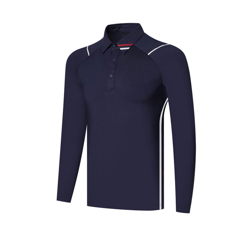 2024 New Golf Men's Sports Casual Breathable T-Shirt Quick Dry Long Sleeve Polo Shirt