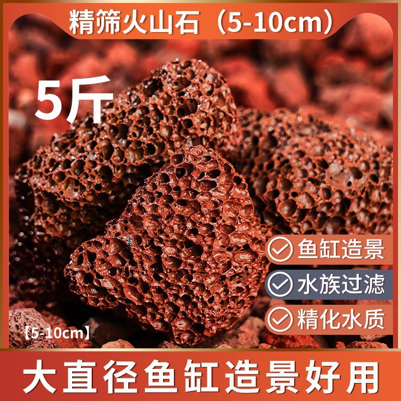 [어항조경 2.5kg팩] 화산석 5-10cm [미세필터]