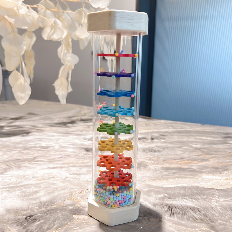 Tubo de sonido de madera para niños Orff música Iluminación instrumento musical Montessori rompecabezas educación temprana coordinación mano-ojo entrenamiento juguete