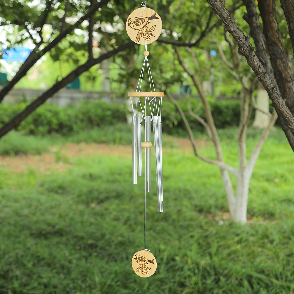 Simple solid wind chime hanging decoration B&B balcony window sill wind chime decoration creative home pendant balcony metal wind chime