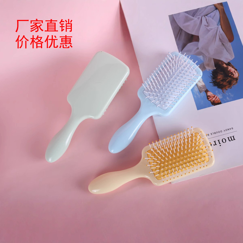 Candy Color Square Air Cushion Massage Comb Portable Girl Hair Comb Household Airbag Comb Household Hair Comb