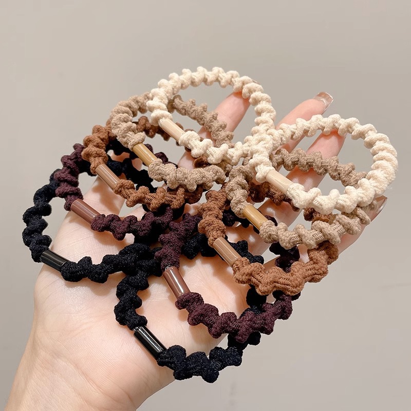 Otoño e invierno Maillard High elástico y duradero, la banda elástica no daña el cabello, la cuerda para el cabello, el lazo para el cabello, el temperamento simple, la cuerda para el cabello, los accesorios para el cabello