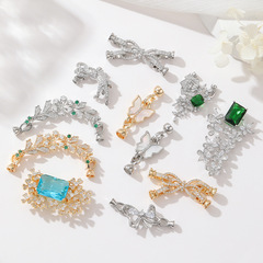 眾興手工diy配飾微鑲鋯石珍珠扣頭項鍊扣頭手鍊雙頭連接扣萬能扣