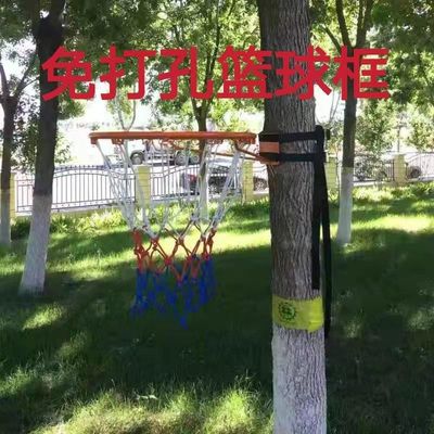 Basketball box Punch holes adult Wall mounted basketball stands children outdoors Teenagers train household indoor Hoop