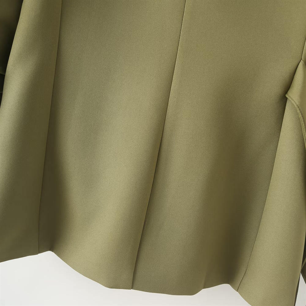 GraceChic Cross-Border Source PB&ZA Women's Clothing 2024 Autumn Winter New Solid Color Commuter Suit Set Casual Wide-Leg Pants_voghion.com