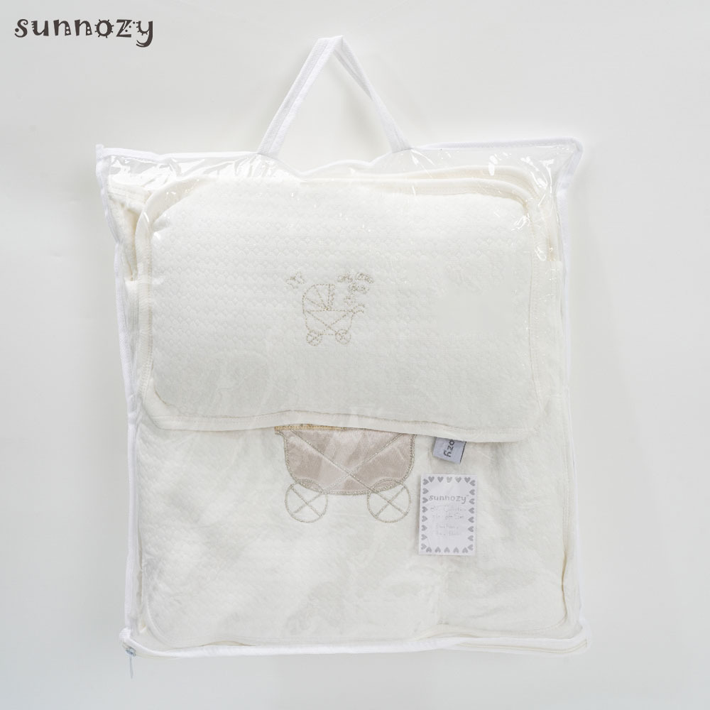 Sunnozy ropa de cama de recién nacidos tres piezas de algodón de alta calidad anti-saltos bebés abrazando bolsas de dormir cama madre y bebé al por mayor