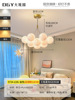 Scandinavian ceiling lamp for bedroom, modern and minimalistic lights, creative moon for living room for children's room