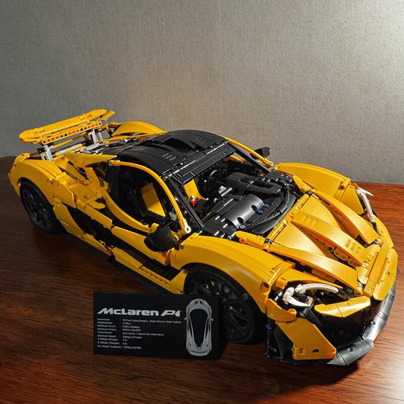 Compatible with Lego 42172 Technology Mechanical Set Mclaren P1 Assembled Building Block Toys Compatible with Lego 42172 Technology Mechanical Set Mclaren P1 Assembled Building Block Toys