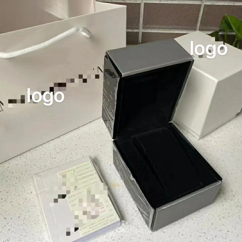 Spot Amani White Watch Packaging Box Gypsophila Watch Storage Box with Manual Handbag