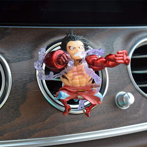 Una pieza de coche decoración hecha a mano accesorios de salida de aire dibujos animados Dibujos Animados Nika Luffy perfume TikTok caja ciega regalo