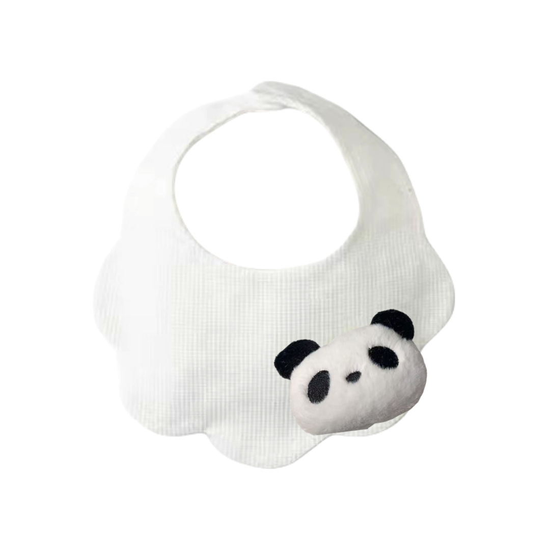 화이트 팬더 입체 턱받이