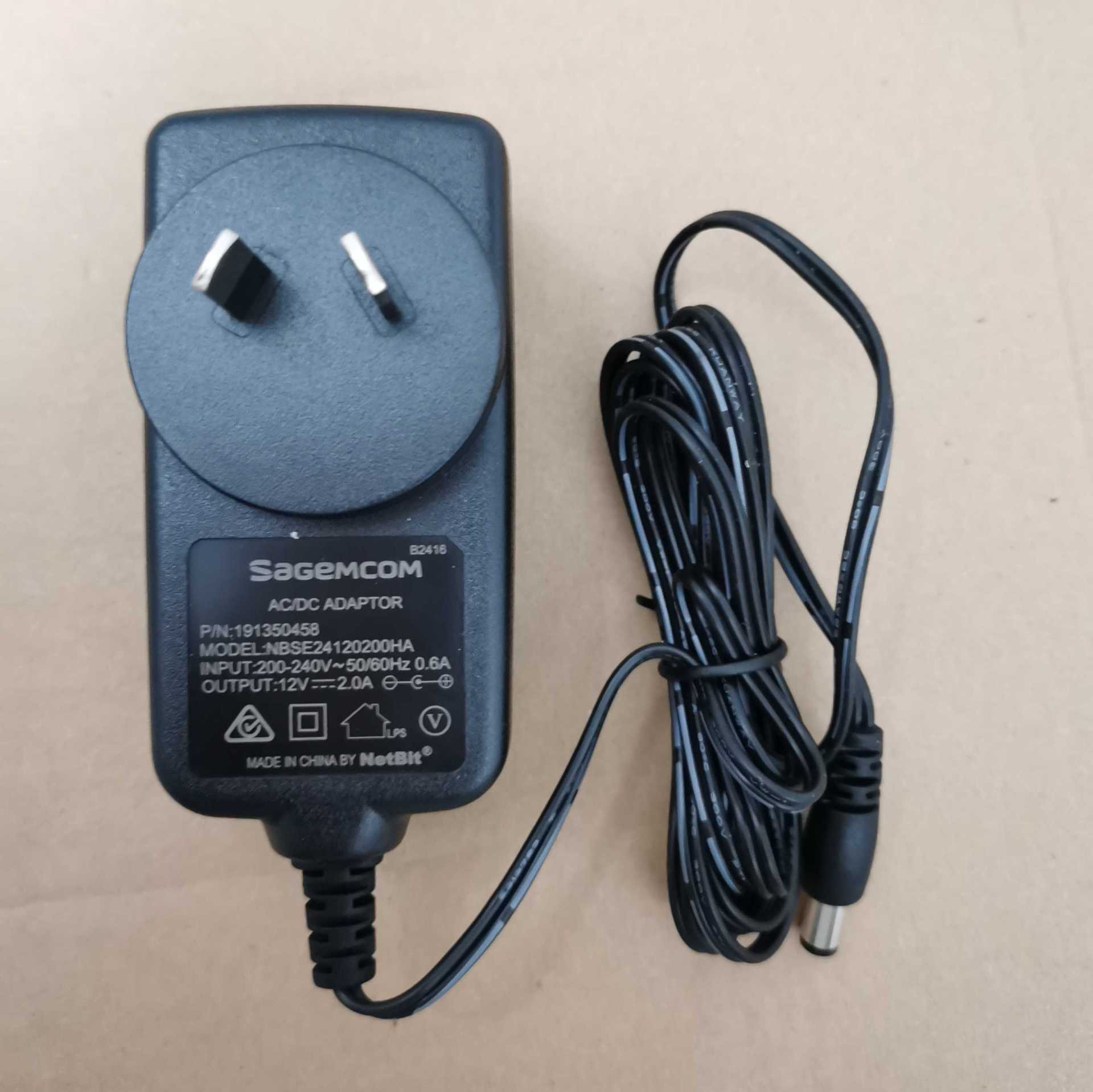 原装萨基姆sagemcom 澳规12V2A电源适配器监控摄像头电源12V2A足
