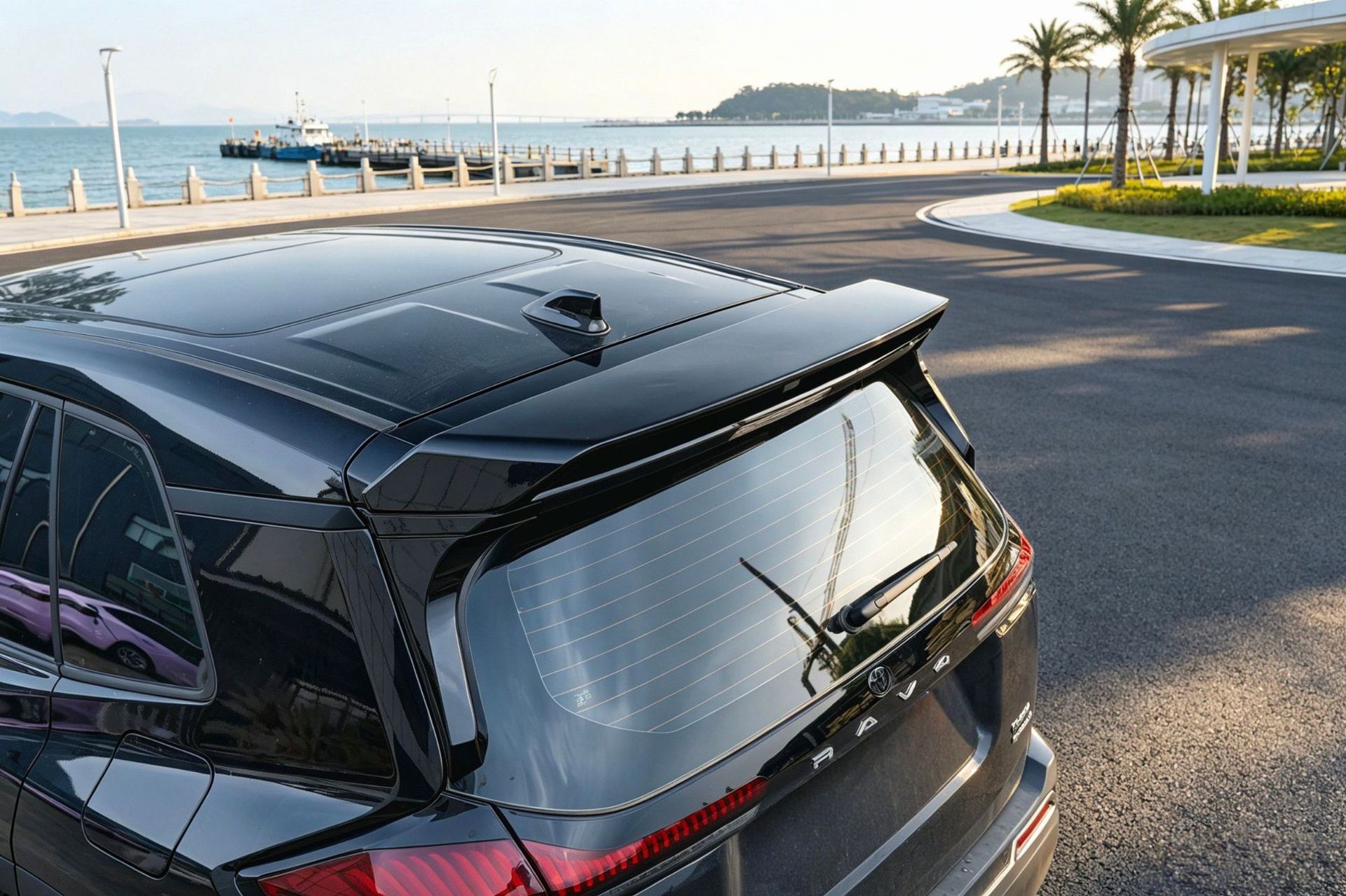Suitable for 26 Models of Rav4, Rongfang, and Wildlander Modified Front Spoiler, Side Skirts, Rear Bumper, Roof Wing, Rear Diffuser, and Louvered Spoiler
