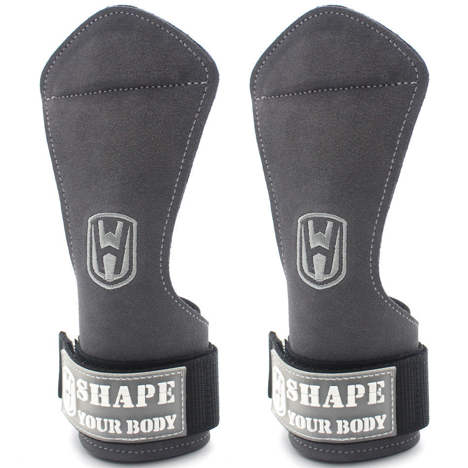 Tirón duro de cuero de vaca cinturón de refuerzo Guardia de Palma muñeca hombres y mujeres cinturón de agarre guantes de fitness barra horizontal pull-up protector de mano