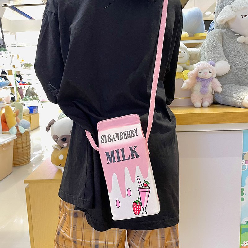 Small Pu Leather Fruit Square Buckle Crossbody Bag display picture 45