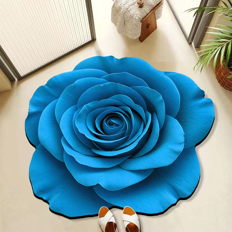 Grenzüberschreitende 3D-Visualisierungseffekt-Kieselgur-Badezimmereingangsmatte, wasserabsorbierend und rutschfest_voghion.com