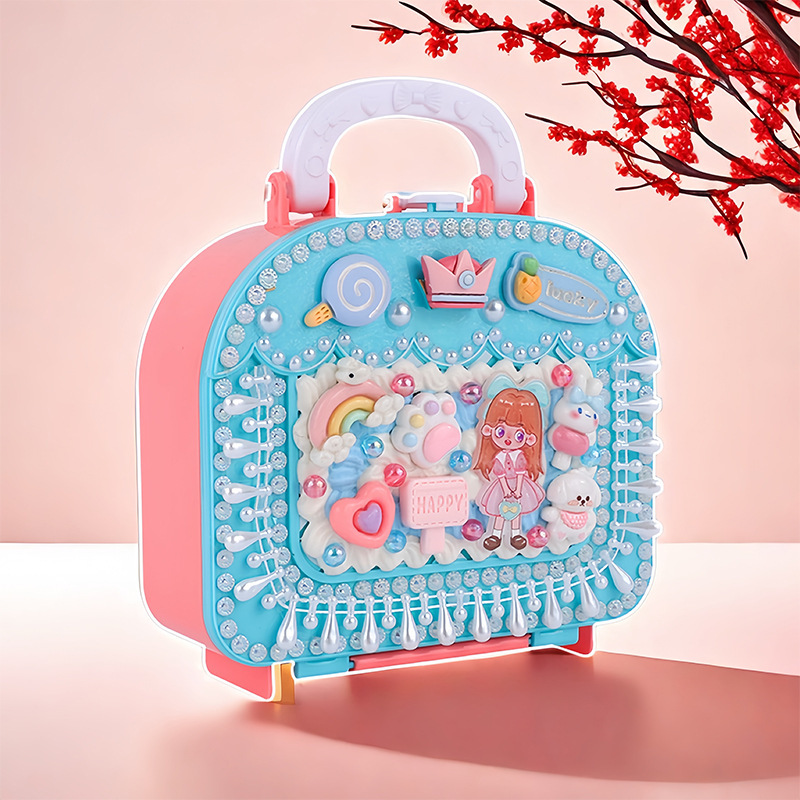 女の子 DIY 手作りクリーム接着剤材料パッケージギフトボックスセットクリエイティブ手作りショップ教育屋台おもちゃ卸売|undefined