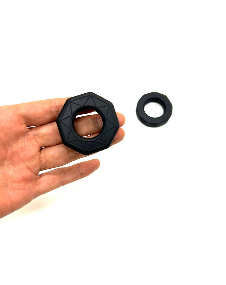 Liquid Silicone Lock Ring Sleeve, Dual Scrotum Binding Cock Ring for Men — detail image 7