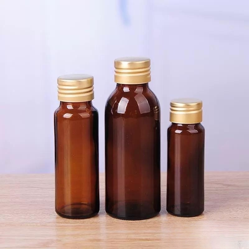 棕色口服液玻璃瓶 避光玻璃 酵素密封玻璃瓶 密封瓶带盖