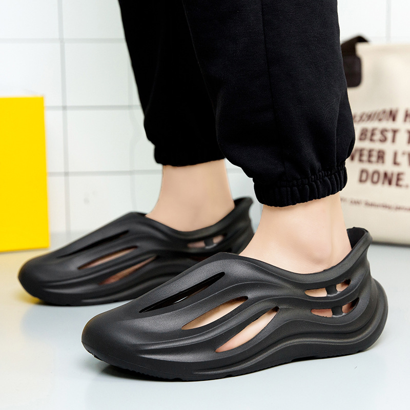 Men's Thick-Soled Soft-Soled Sandals, Non-Slip Beach For Outdoor Top Quality Use, Foreign Coconut Clogs_voghion.com