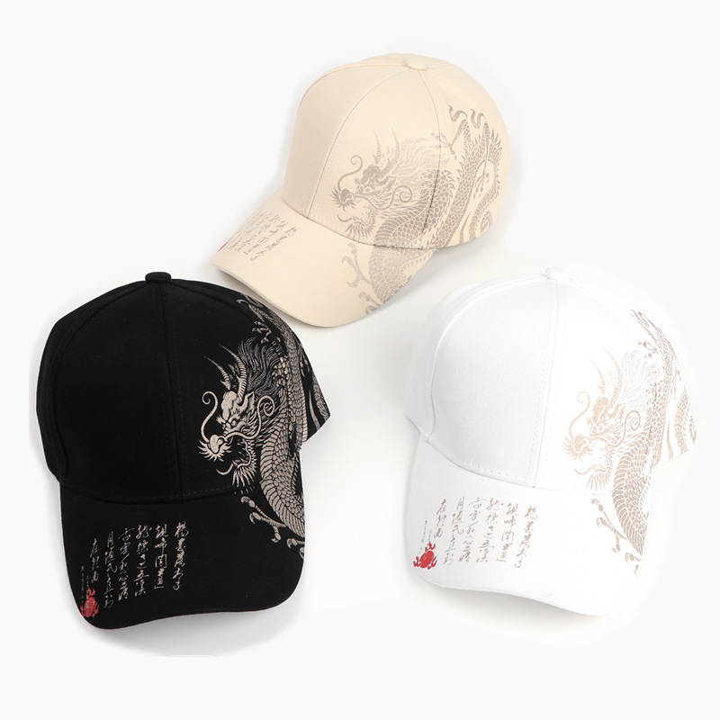 Unisex Ethnic Style Dragon Printing Baseball Cap display picture 3