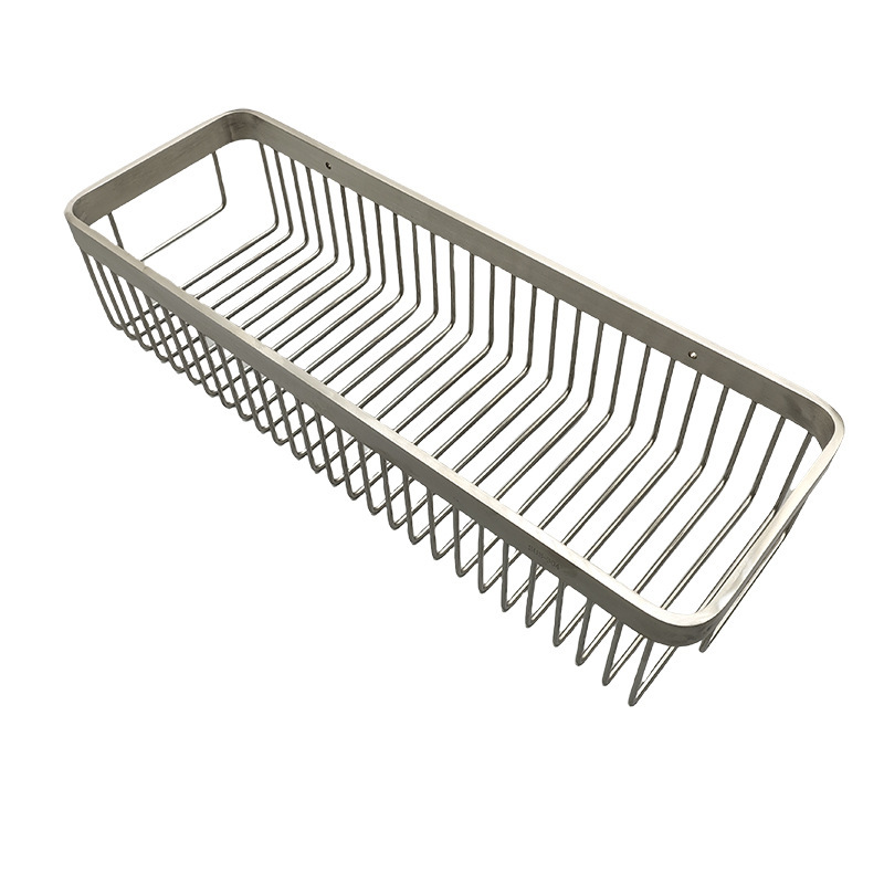 304 acero inoxidable estante de baño rectangular colgado en la pared almacenar cestas de red inodoro sala de ducha lavabo marco de esquina