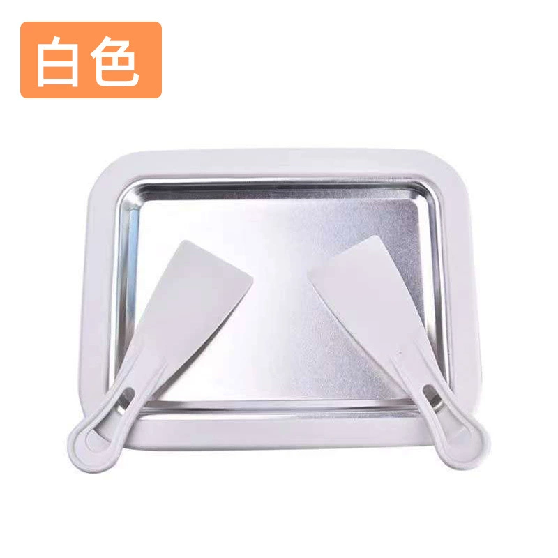 Mini Fried Ice Cream Pan, Small Square Metal Tray for DIY Frozen Fruit & Ice Cream, 19.3×15.4×8.9 cm