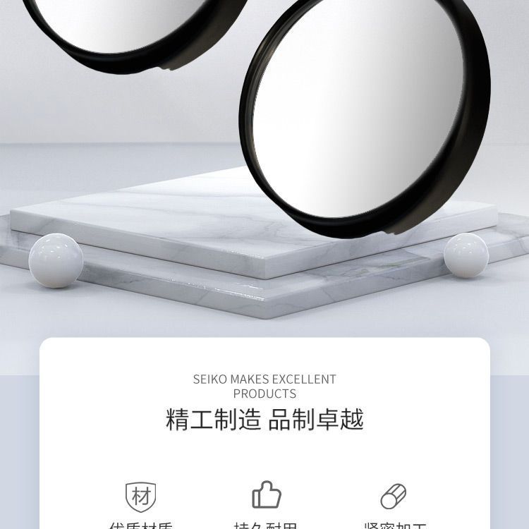 Motorcycle Mirror Stem 6-8mm Modified Rearview Mirror Adjustable Glass Small Round Mirror Electric Vehicle Blind Spot Auxiliary Mirror