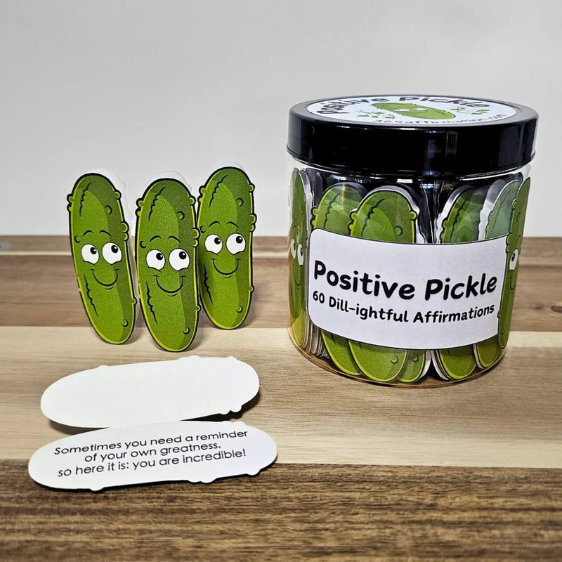 跨境Positive Pickle Emotional Cards 积极的泡菜情感支持肯定卡|undefined