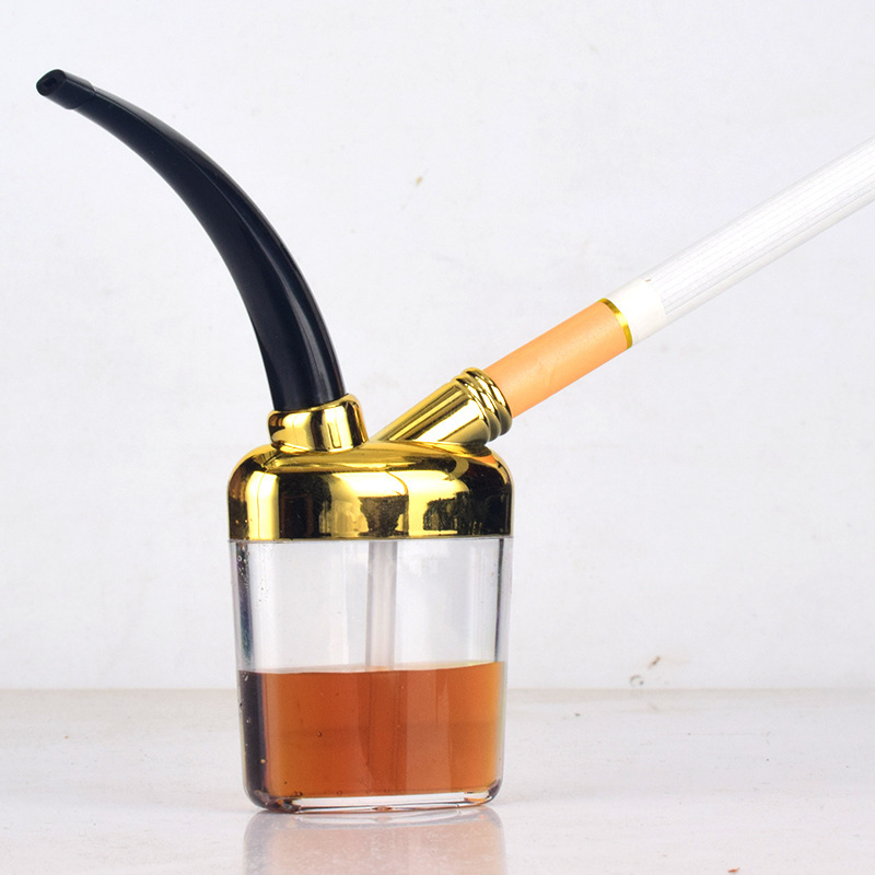 爆款爵友JY300粗中细三用水烟斗水烟壶过滤水烟袋个性循环型批发