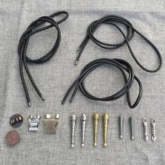 カジュアルファッションbolo tieポロネクタイdiyアクセサリー金属スライドバックルシャシー刻まれた花ペンダント革紐