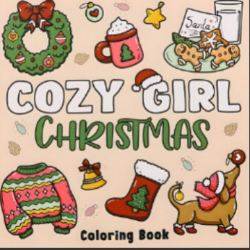 Libros para Colorear de la Serie Navidad y Año Nuevo Más Vendidos, Libros para Colorear de la Serie de Animales de Dibujos Animados para Planificador Diario