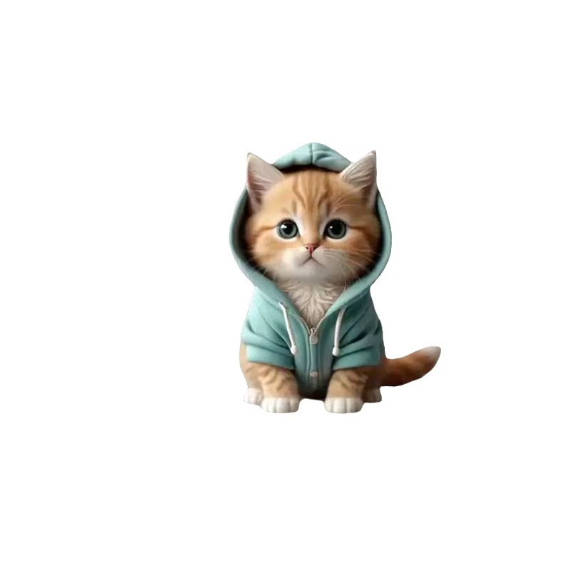 Comercio exterior transfronterizo suéter azul gatito productos acabados ventilador clips decoración de automóviles perfume adorable acrílico decoración impermeable