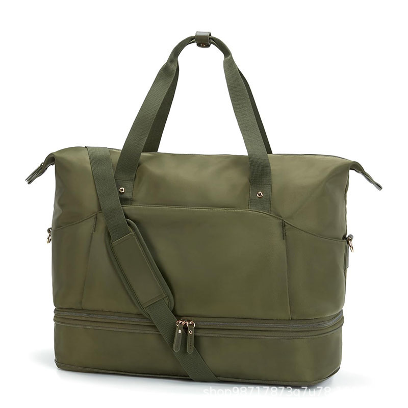 Nueva bolsa de fin de semana expandible de mujer bolsa de viaje bolsa de viaje bolsa de noche con zapato compartimiento adecuado para viajar