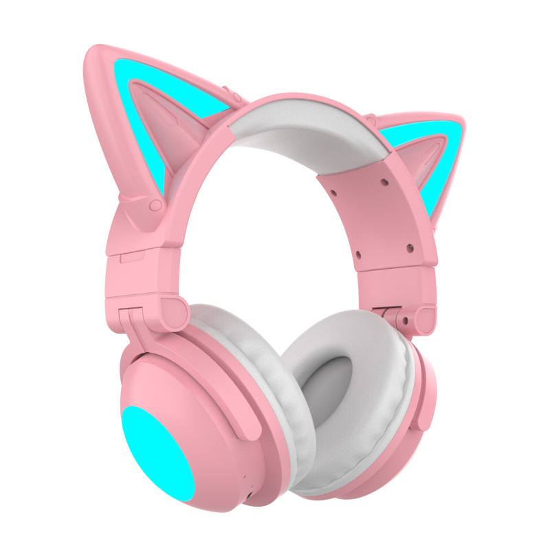 猫耳ヘッドマウント Bluetooth ヘッドセット HIFI 音質クロスボーダーコンピュータ e スポーツ有線ワイヤレス完全互換ライブブロードキャストイヤホン|undefined