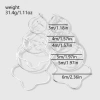1 set of silver clouds
